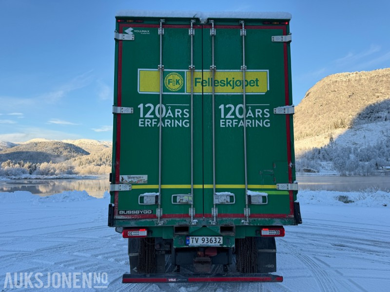 2018 Volvo FH 540 8X4 Skapbil med Bussbygg Volumax påbygg - Eu godkjent - Servicehistorikk - Caminhão furgão: foto 4 2018 Volvo FH 540 8X4 Skapbil med Bussbygg Volumax påbygg - Eu godkjent - Servicehistorikk - Caminhão furgão: foto 4