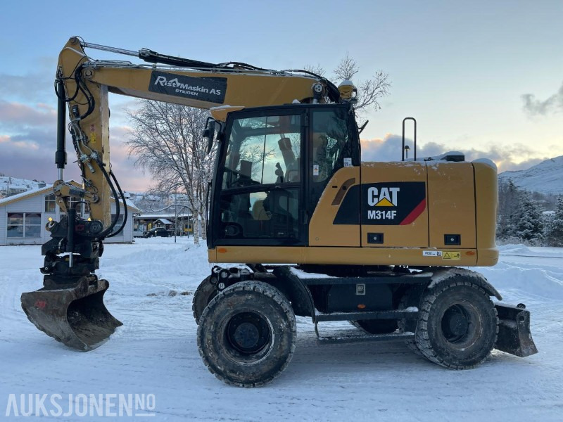 2019 Cat M314F Hjulgraver, 4840 timer, Tiltrotator, S60, maskinstyring, sertifisert til Juli 2026 - Escavadeira: foto 2 2019 Cat M314F Hjulgraver, 4840 timer, Tiltrotator, S60, maskinstyring, sertifisert til Juli 2026 - Escavadeira: foto 2