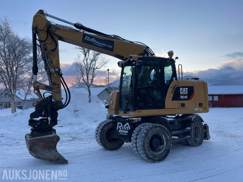 2019 Cat M314F Hjulgraver, 4840 timer, Tiltrotator, S60, maskinstyring, sertifisert til Juli 2026 - Escavadeira: foto 1 2019 Cat M314F Hjulgraver, 4840 timer, Tiltrotator, S60, maskinstyring, sertifisert til Juli 2026 - Escavadeira: foto 1