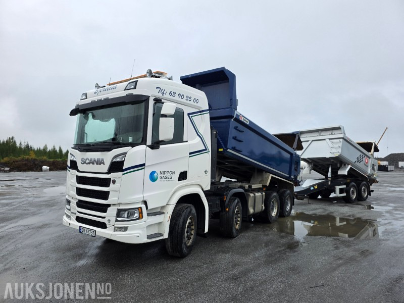 2019 Scania R650 8X4 tippbil med ISTRAIL henger Lav kilometer - Caminhão basculante: foto 1 2019 Scania R650 8X4 tippbil med ISTRAIL henger Lav kilometer - Caminhão basculante: foto 1
