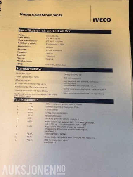 2020 Iveco lastebil 70WC18H A8 WX 4X4 - Camião de caixa aberta/ Plataforma: foto 5 2020 Iveco lastebil 70WC18H A8 WX 4X4 - Camião de caixa aberta/ Plataforma: foto 5