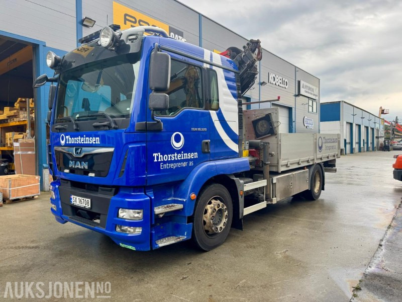 2020 MAN TGM 18.320 BL Kranbil - Palfinger PK 18502-SH E - 4x2 - Eu-godkjent til 10/26 - Km: 147 757 - Kran: 3584 t - Caminhão grua: foto 1 2020 MAN TGM 18.320 BL Kranbil - Palfinger PK 18502-SH E - 4x2 - Eu-godkjent til 10/26 - Km: 147 757 - Kran: 3584 t - Caminhão grua: foto 1