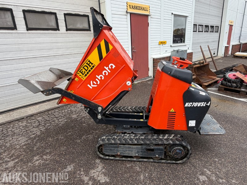 2022 Kubota KC70 minidumper - 7kW - 3600 rpm - Beltebredder - Dumper: foto 1 2022 Kubota KC70 minidumper - 7kW - 3600 rpm - Beltebredder - Dumper: foto 1