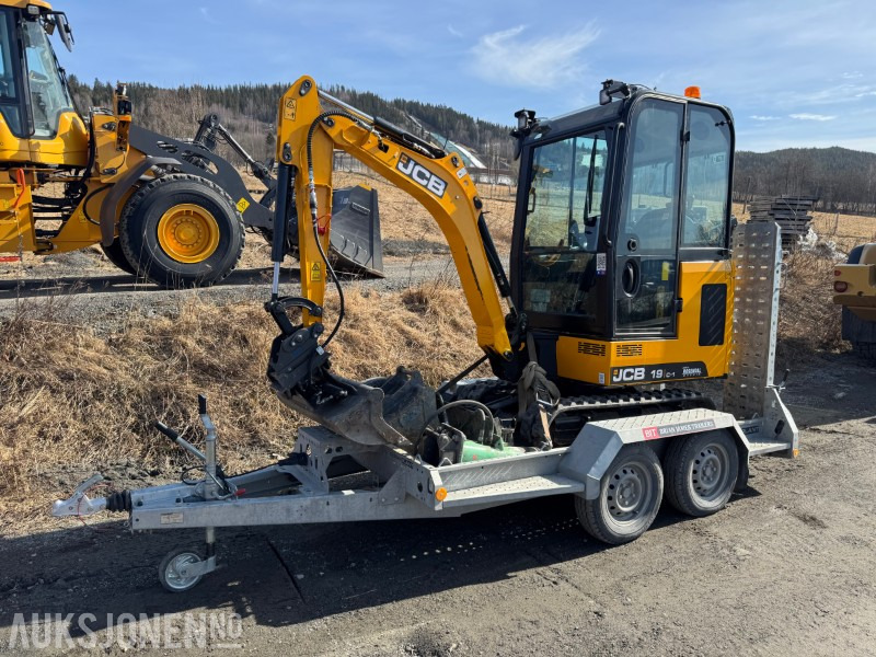 2024 JCB 19 C-1 MINIGRAVER, 3 SKUFFER, PIGGHAMMER, MASKINHENGER, KUN 200 TIMER, UTVIDET GARANTI - Mini escavadeira: foto 2 2024 JCB 19 C-1 MINIGRAVER, 3 SKUFFER, PIGGHAMMER, MASKINHENGER, KUN 200 TIMER, UTVIDET GARANTI - Mini escavadeira: foto 2