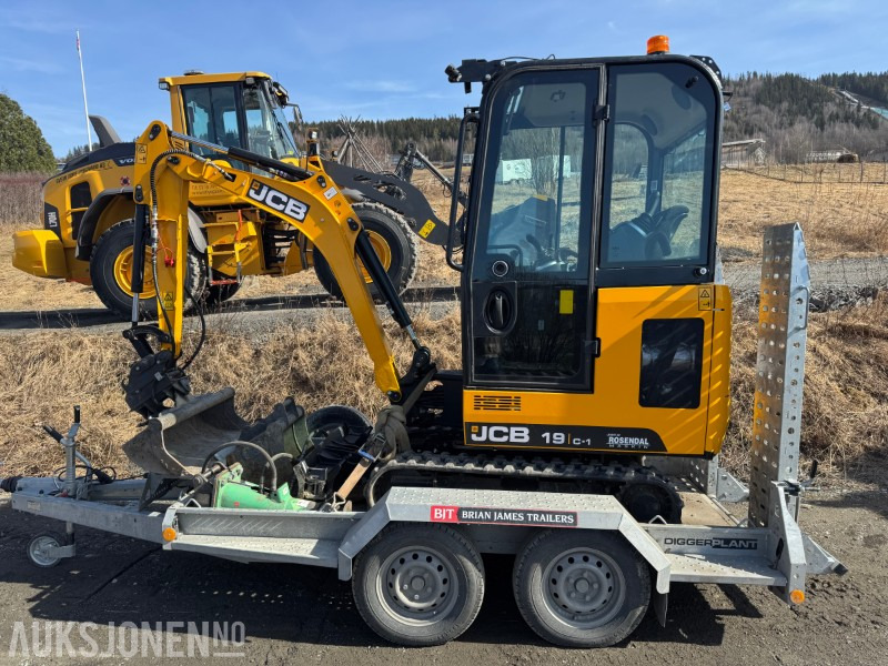 2024 JCB 19 C-1 MINIGRAVER, 3 SKUFFER, PIGGHAMMER, MASKINHENGER, KUN 200 TIMER, UTVIDET GARANTI - Mini escavadeira: foto 3 2024 JCB 19 C-1 MINIGRAVER, 3 SKUFFER, PIGGHAMMER, MASKINHENGER, KUN 200 TIMER, UTVIDET GARANTI - Mini escavadeira: foto 3