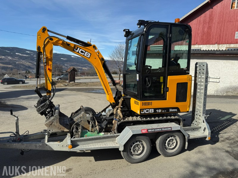 2024 JCB 19 C-1 MINIGRAVER, 3 SKUFFER, PIGGHAMMER, MASKINHENGER, KUN 200 TIMER, UTVIDET GARANTI - Mini escavadeira: foto 1 2024 JCB 19 C-1 MINIGRAVER, 3 SKUFFER, PIGGHAMMER, MASKINHENGER, KUN 200 TIMER, UTVIDET GARANTI - Mini escavadeira: foto 1