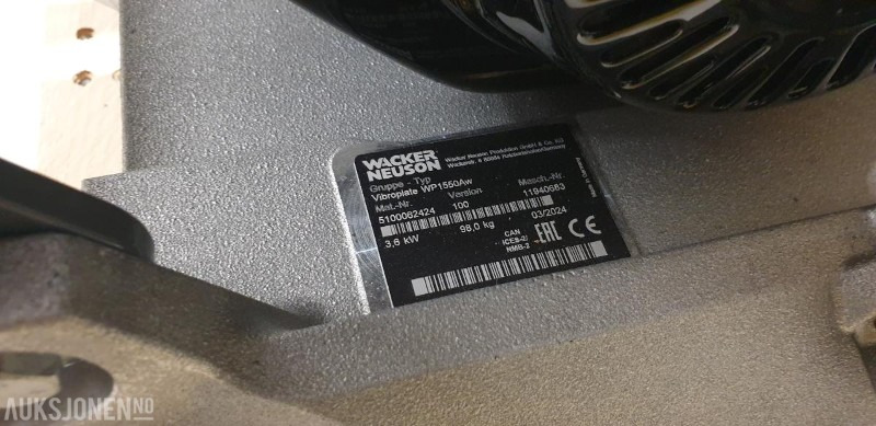 2024 Wacker WP1550Aw Vibroplate - Rolo: foto 4 2024 Wacker WP1550Aw Vibroplate - Rolo: foto 4