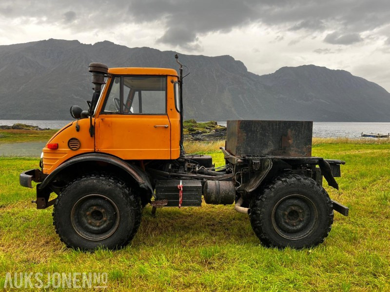 Caminhão 1976 Mercedes-Benz UNIMOG 406 PTO BRØYTEPLATE: foto 11