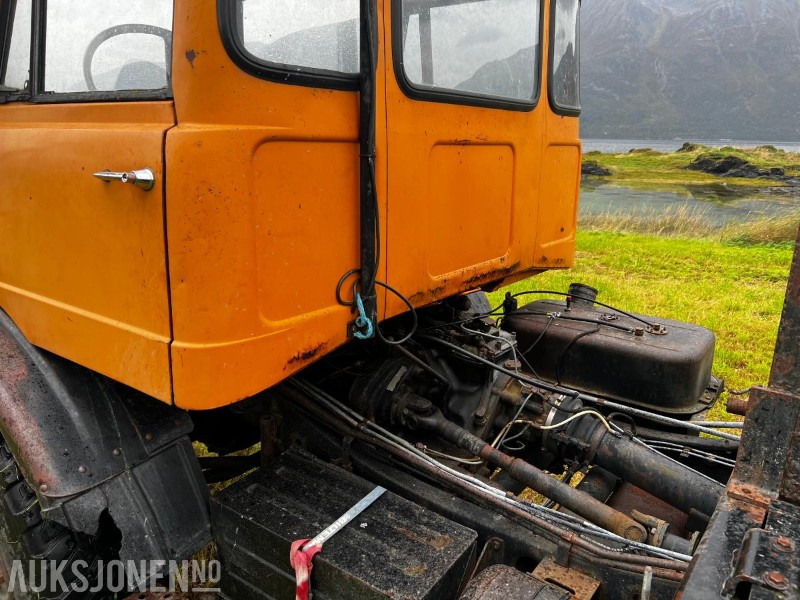 Caminhão 1976 Mercedes-Benz UNIMOG 406 PTO BRØYTEPLATE: foto 16