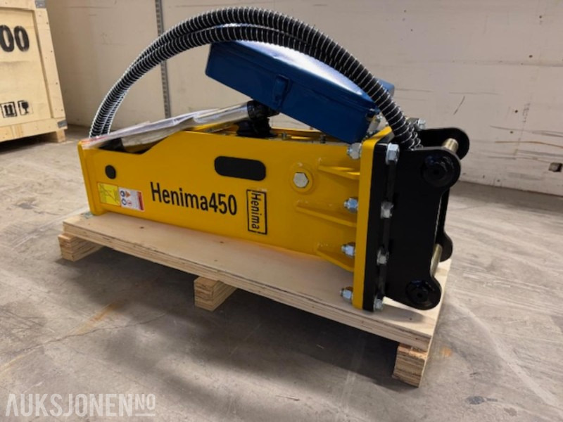 NY HENIMA 450 PIGGHAMMER TIL 1,2-3 TONNS GRAVEMASKIN S30 M/GARANTI - Martelo hidráulico de Máquina de construção: foto 2 NY HENIMA 450 PIGGHAMMER TIL 1,2-3 TONNS GRAVEMASKIN S30 M/GARANTI - Martelo hidráulico de Máquina de construção: foto 2