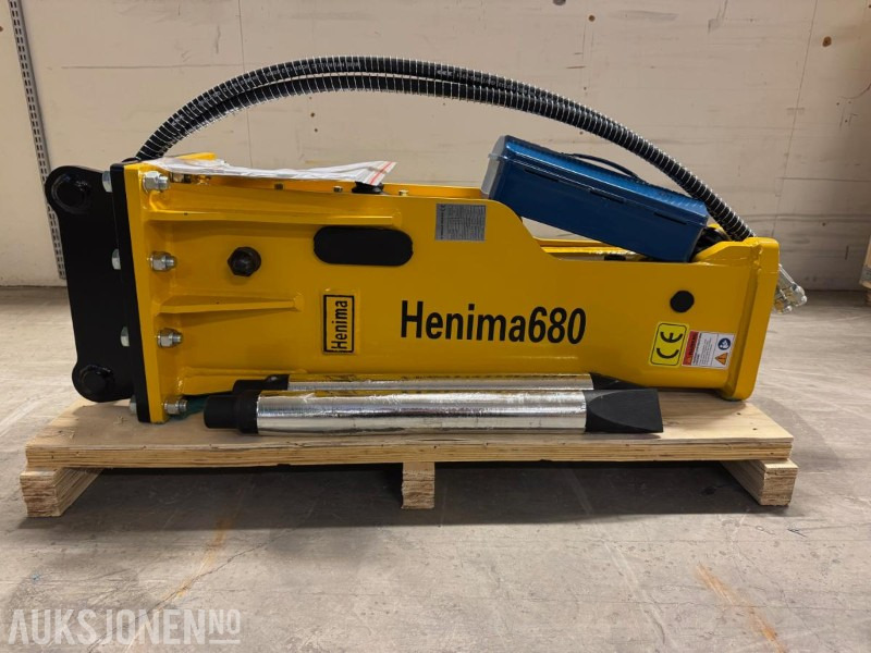 NY HENIMA PIGGHAMMER TIL 4-7 TONNS GRAVEMASKIN S40 M/GARANTI - Martelo hidráulico de Máquina de construção: foto 1 NY HENIMA PIGGHAMMER TIL 4-7 TONNS GRAVEMASKIN S40 M/GARANTI - Martelo hidráulico de Máquina de construção: foto 1