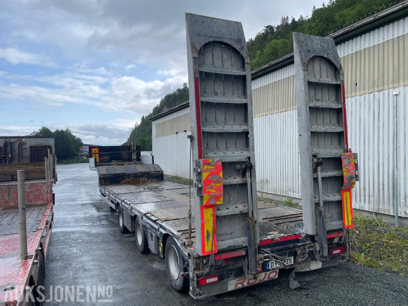 Maskinthenger til salgs – ROJO lavbygd maskintralle med hydrauliske ramper - Reboque: foto 4 Maskinthenger til salgs – ROJO lavbygd maskintralle med hydrauliske ramper - Reboque: foto 4