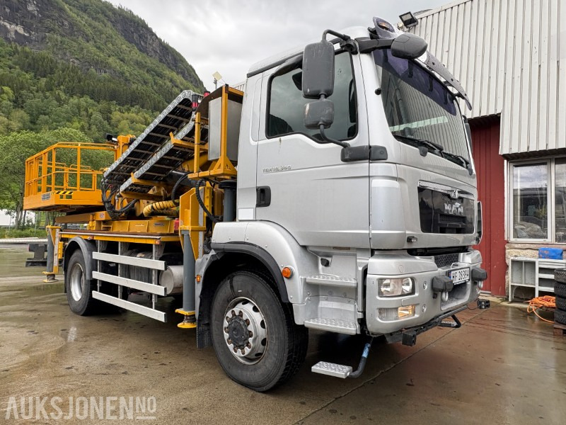 2014 MAN TGM 18.340 Normet Esslift 810 liftbil - 15 888 km - Veículo municipal/ Especial: foto 2 2014 MAN TGM 18.340 Normet Esslift 810 liftbil - 15 888 km - Veículo municipal/ Especial: foto 2