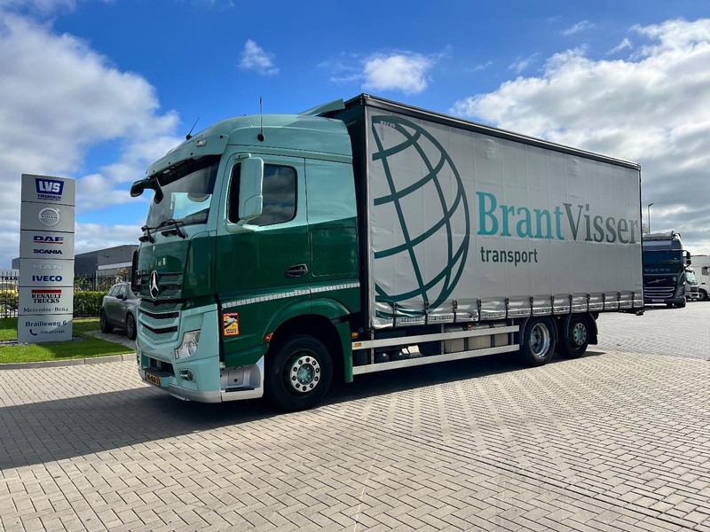 Mercedes-Benz Actros 2745 6x2 bakwagen Schuifzeilen - Caminhão com lona: foto 1 Mercedes-Benz Actros 2745 6x2 bakwagen Schuifzeilen - Caminhão com lona: foto 1