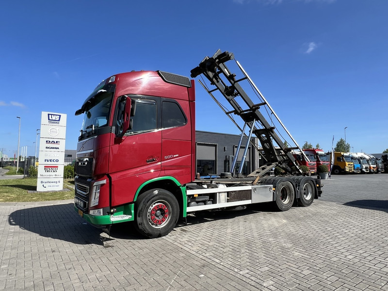 Volvo FH 500 6x2 Containersysteem Globetrotter / 10 Wheels / Cable systeem - Caminhão com sistema de cabo: foto 1 Volvo FH 500 6x2 Containersysteem Globetrotter / 10 Wheels / Cable systeem - Caminhão com sistema de cabo: foto 1