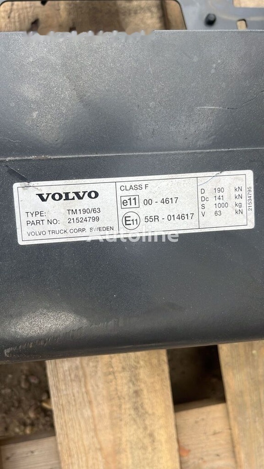 Volvo TRAVERSA type tm 190/63 CODE 21524799 truck - Quinta-roda de Caminhão: foto 2 Volvo TRAVERSA type tm 190/63 CODE 21524799 truck - Quinta-roda de Caminhão: foto 2