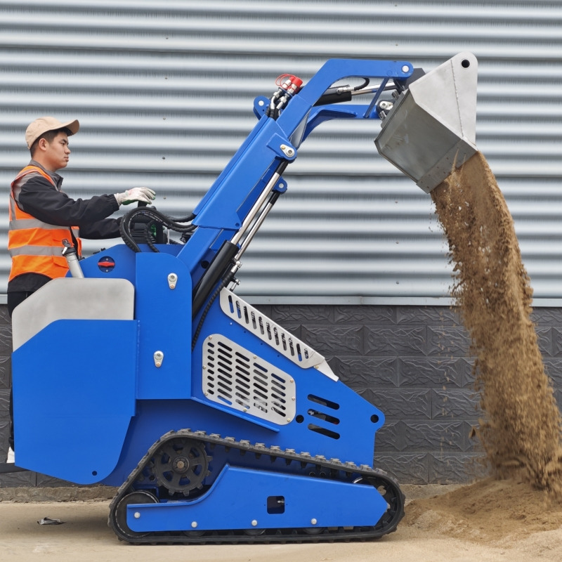 LADYS Free Shipping Mini Skid Steer Loader Compact Track Electric/Diesel Chinese Mini Skid Steer Loader For Sale With Mini Skid Steer Attachments 4 In 1 Bucket - Mini carregadeira: foto 1 LADYS Free Shipping Mini Skid Steer Loader Compact Track Electric/Diesel Chinese Mini Skid Steer Loader For Sale With Mini Skid Steer Attachments 4 In 1 Bucket - Mini carregadeira: foto 1
