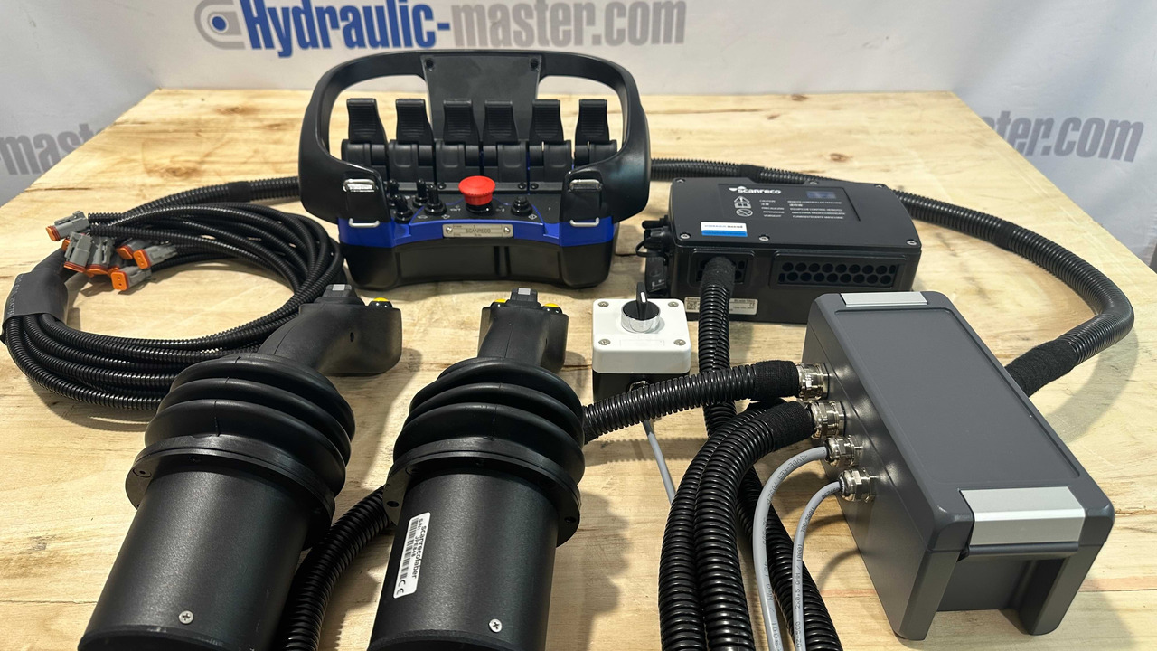 Control Set Radio Remote Scanreco RC400 and JP Joysticks PWM for Nordhydraulic, Kubota, Parker - Equipamento florestal: foto 1 Control Set Radio Remote Scanreco RC400 and JP Joysticks PWM for Nordhydraulic, Kubota, Parker - Equipamento florestal: foto 1