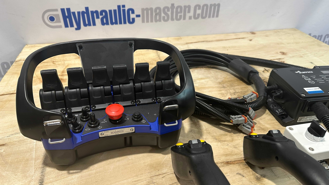 Control Set Radio Remote Scanreco RC400 and JP Joysticks PWM for Nordhydraulic, Kubota, Parker - Equipamento florestal: foto 2 Control Set Radio Remote Scanreco RC400 and JP Joysticks PWM for Nordhydraulic, Kubota, Parker - Equipamento florestal: foto 2