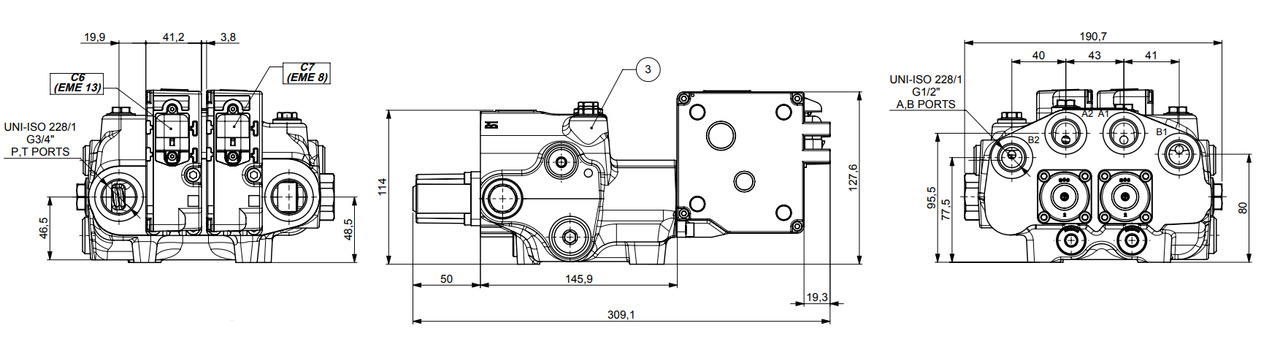 Walvoil SDM/DLM Allis-Chalmers, Case IH Magnum, Fiat, Ford - Carregador frontal para o trator de Carregador frontal para o trator: foto 5 Walvoil SDM/DLM Allis-Chalmers, Case IH Magnum, Fiat, Ford - Carregador frontal para o trator de Carregador frontal para o trator: foto 5