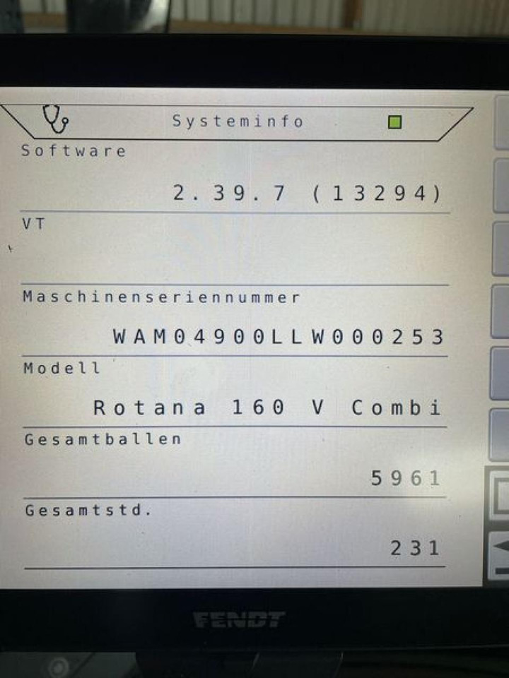 Enfardadeira de fardos redondos Fendt ROTANA 160 V COMBI: foto 8