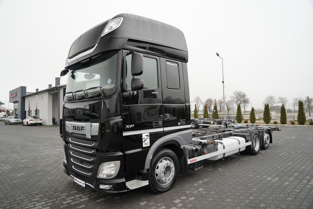DAF XF 480 / BDF / 6X2 / / SSC / I-PARK COOL / OŚ P - Caminhão transportador de contêineres/ Caixa móvel: foto 2 DAF XF 480 / BDF / 6X2 / / SSC / I-PARK COOL / OŚ P - Caminhão transportador de contêineres/ Caixa móvel: foto 2