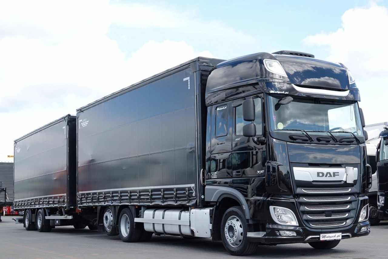 DAF XF 480 / ZESTAW TANDEM / 120 M3 / PRZEJAZDOWY / - Caminhão com lona: foto 4 DAF XF 480 / ZESTAW TANDEM / 120 M3 / PRZEJAZDOWY / - Caminhão com lona: foto 4