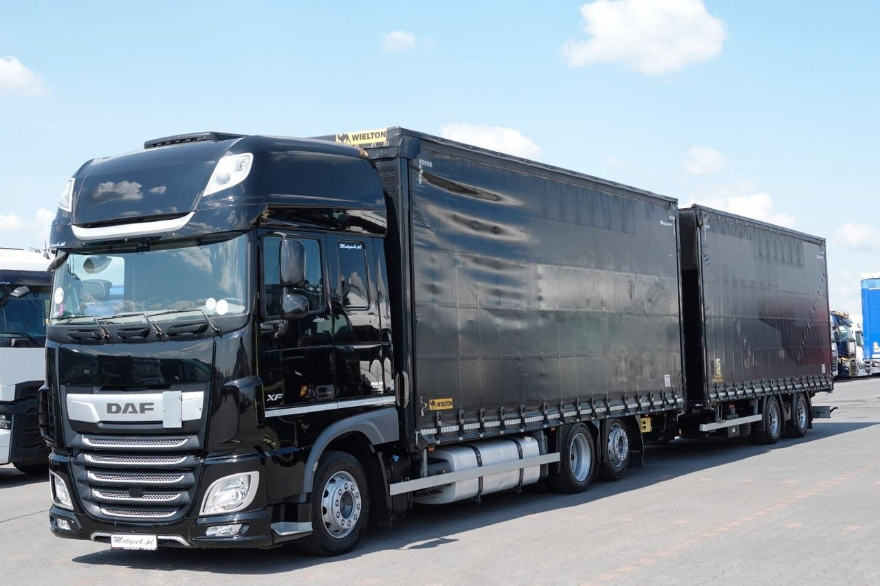 DAF XF 480 / ZESTAW TANDEM / 120 M3 / PRZEJAZDOWY / - Caminhão com lona: foto 3 DAF XF 480 / ZESTAW TANDEM / 120 M3 / PRZEJAZDOWY / - Caminhão com lona: foto 3