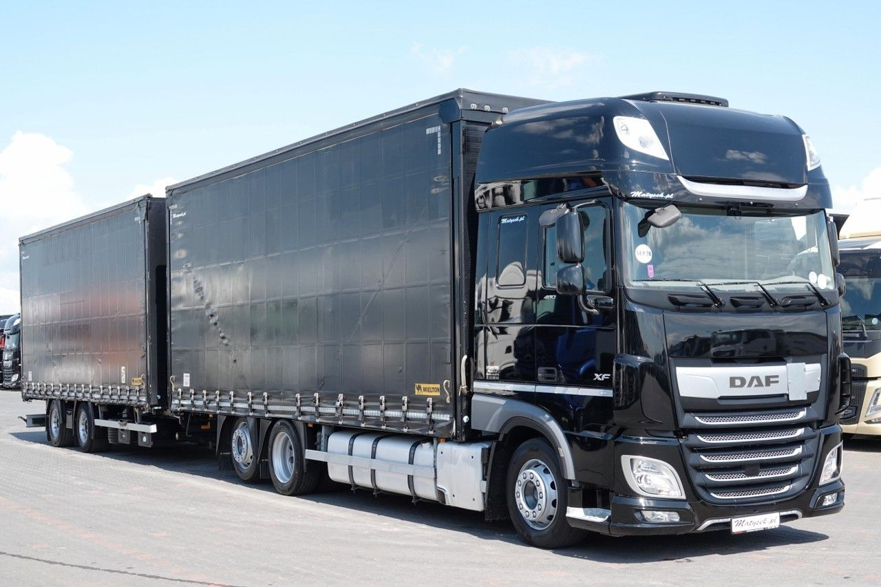 DAF XF 480 / ZESTAW TANDEM / 120 M3 / PRZEJAZDOWY / - Caminhão com lona: foto 2 DAF XF 480 / ZESTAW TANDEM / 120 M3 / PRZEJAZDOWY / - Caminhão com lona: foto 2
