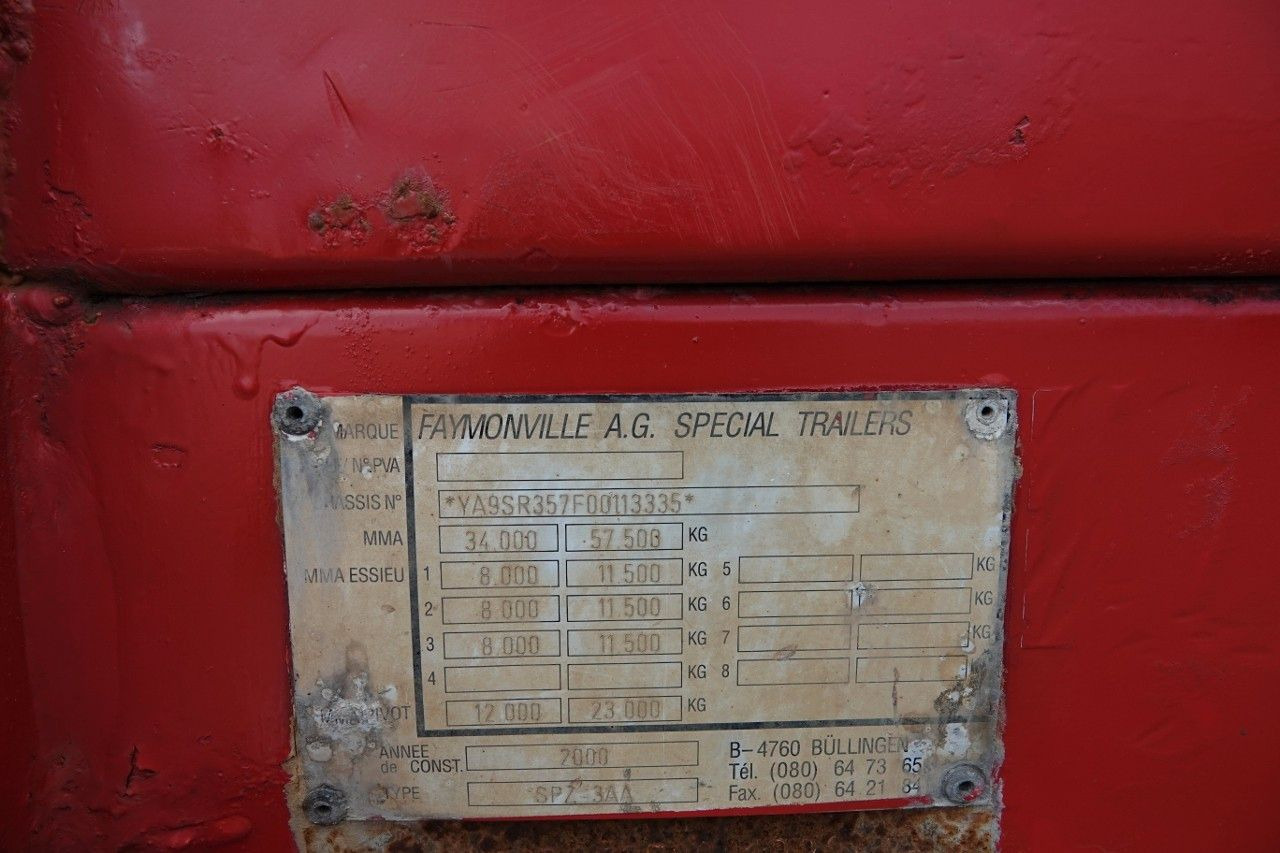 Semireboque baixa Faymonville SPZ-3AA  / NACZEPA LAWETA / ROZCIĄGANA / 29 M /: foto 19