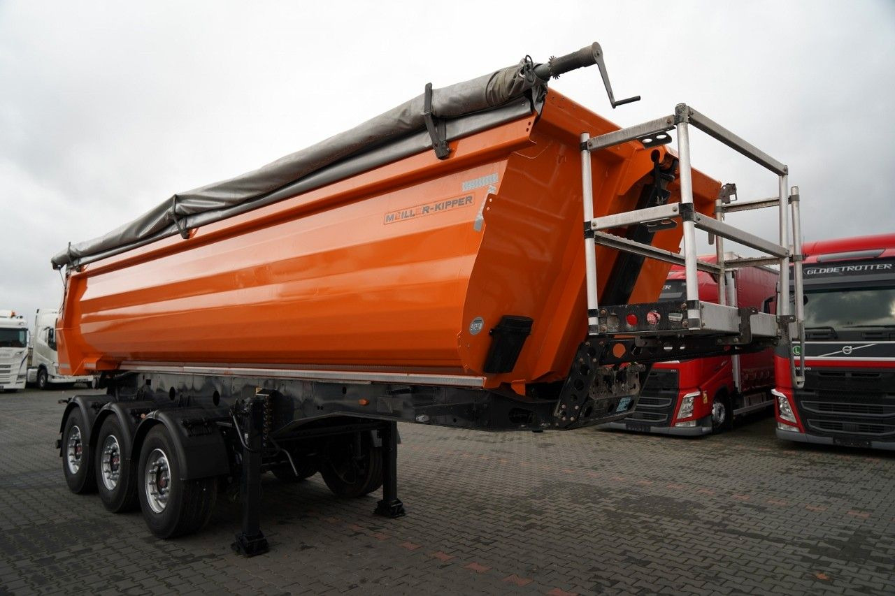 Semireboque basculante Meiller KIPPER  WYWROTKA 26 m3 / STALOWA / RYNNA WANNA: foto 7