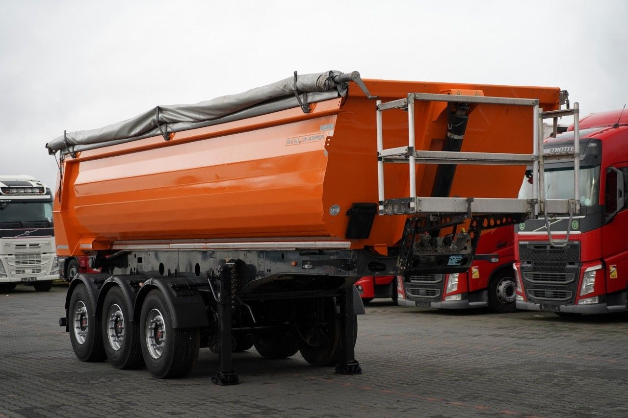Semireboque basculante Meiller KIPPER  WYWROTKA 26 m3 / STALOWA / RYNNA WANNA: foto 8