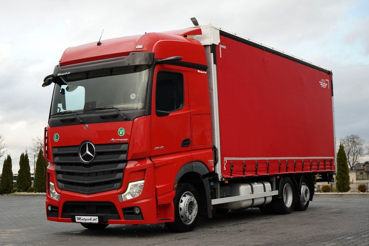 Mercedes-Benz ACTROS / 2545 / SOLÓWKA / 6x2 / I-PARK COOL / - Caminhão com lona: foto 1 Mercedes-Benz ACTROS / 2545 / SOLÓWKA / 6x2 / I-PARK COOL / - Caminhão com lona: foto 1