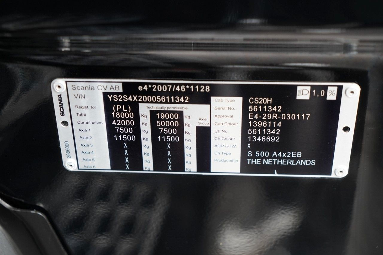 Tractor Scania S 500 / RETARDER / I-PARK COOL / FULL AIRMATIC: foto 37 Tractor Scania S 500 / RETARDER / I-PARK COOL / FULL AIRMATIC: foto 37