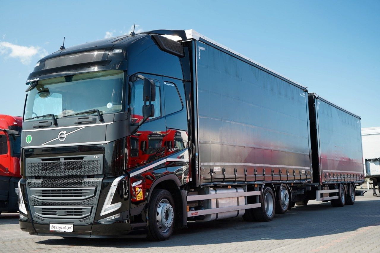 Volvo FH 500 / I-SAVE / XL / ZESTAW TANDEM PRZEJAZDOWY - Caminhão com lona: foto 2 Volvo FH 500 / I-SAVE / XL / ZESTAW TANDEM PRZEJAZDOWY - Caminhão com lona: foto 2