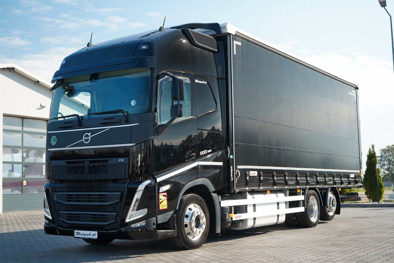 Volvo FH 500 / MEGA / ZESTAW TANDEM PRZEJAZDOWY 120 M3 - Caminhão com lona: foto 1 Volvo FH 500 / MEGA / ZESTAW TANDEM PRZEJAZDOWY 120 M3 - Caminhão com lona: foto 1