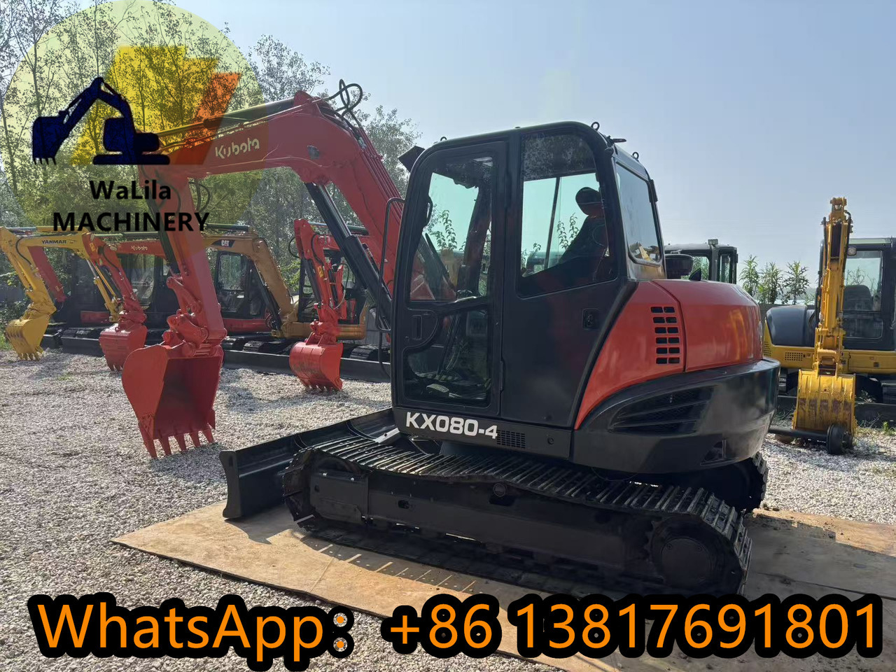KUBOTA KX080 - Mini escavadeira: foto 1 KUBOTA KX080 - Mini escavadeira: foto 1