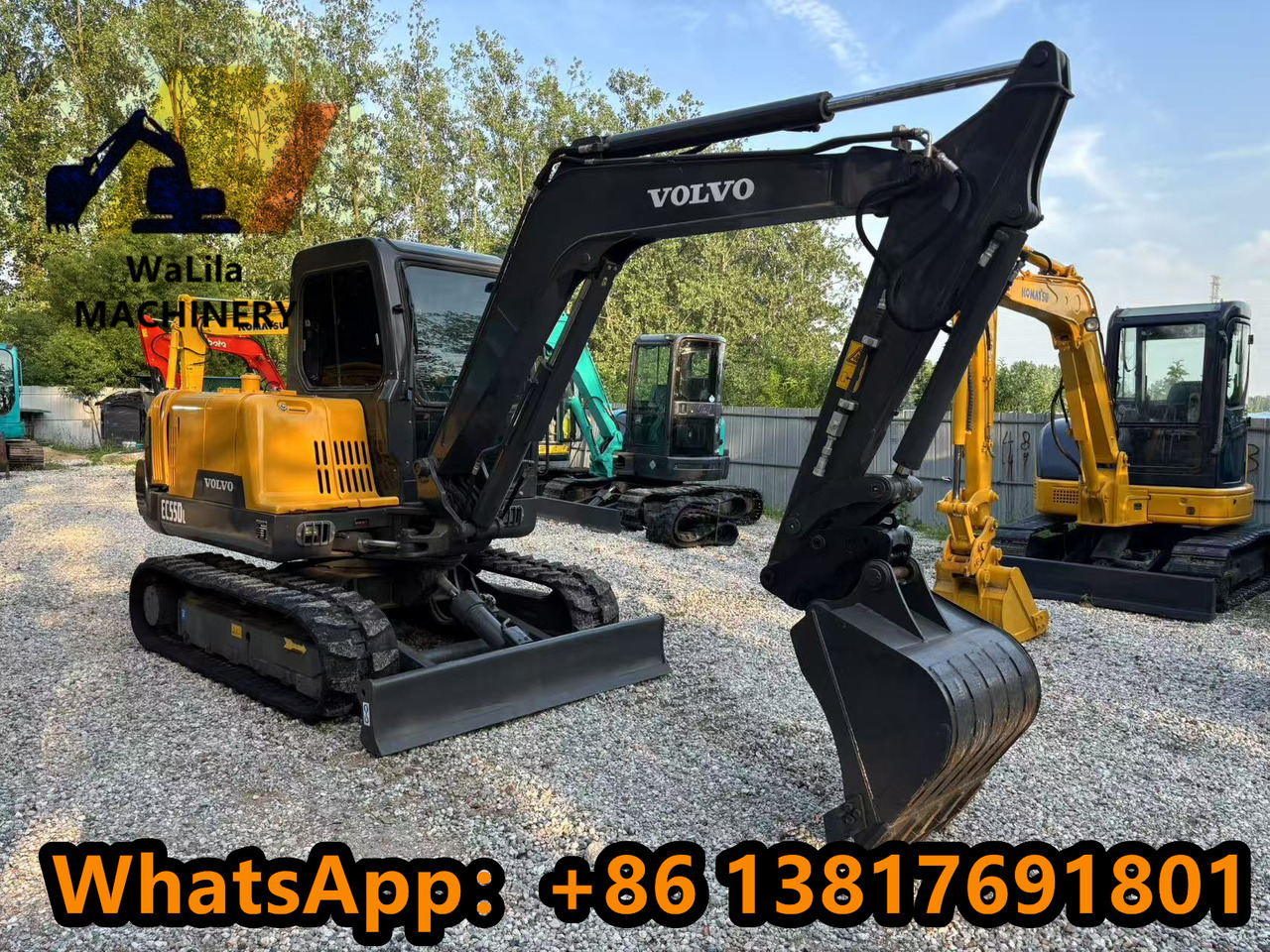 VOLVO EC55 Rubber track version - Mini escavadeira: foto 3 VOLVO EC55 Rubber track version - Mini escavadeira: foto 3