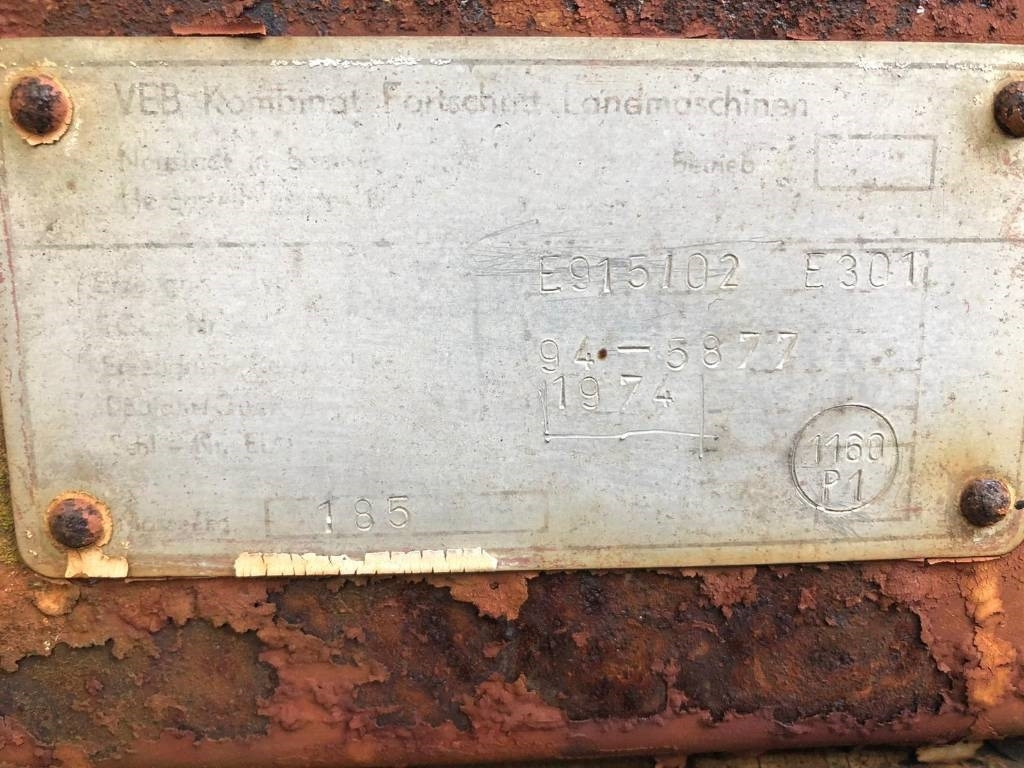 Fortschritt For Parts E 301 - Triturador de martelos/ Destroçador: foto 4 Fortschritt For Parts E 301 - Triturador de martelos/ Destroçador: foto 4