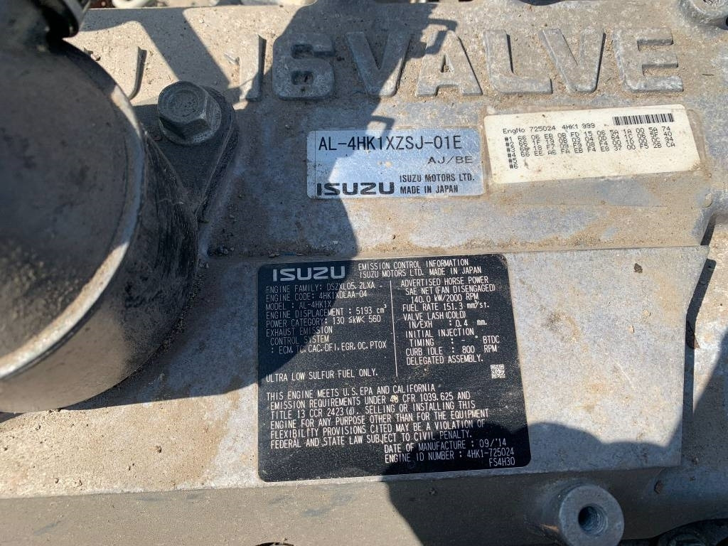 Isuzu AL-4HK1X - Motor de Máquina de construção: foto 5 Isuzu AL-4HK1X - Motor de Máquina de construção: foto 5