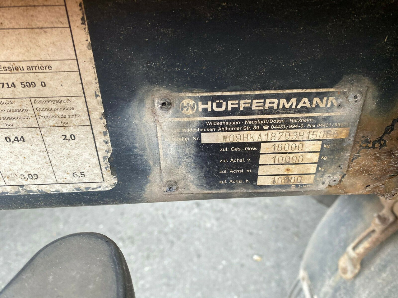 Hüffermann HKA 1870 Abrollanhänger - Reboque ampliroll/ Multibenne: foto 3 Hüffermann HKA 1870 Abrollanhänger - Reboque ampliroll/ Multibenne: foto 3