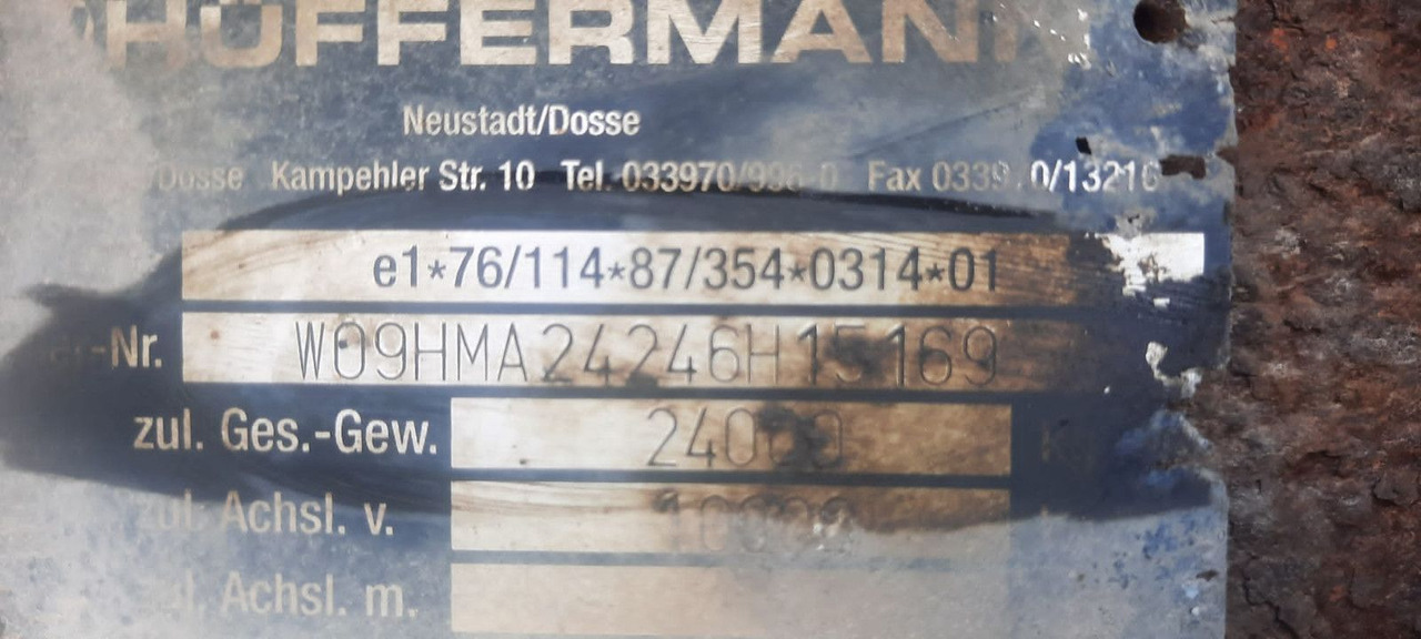 Hüffermann HMA2424 3 Achser - Reboque ampliroll/ Multibenne: foto 5 Hüffermann HMA2424 3 Achser - Reboque ampliroll/ Multibenne: foto 5