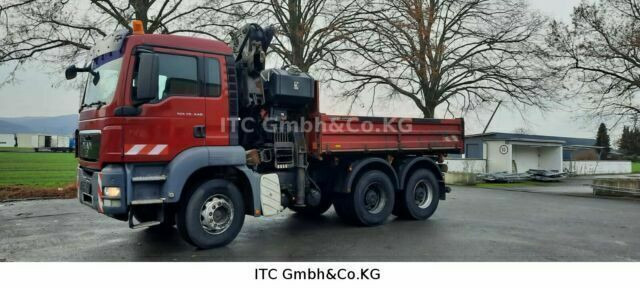 MAN 26.440TGS Kipper+Kran Meiller/Stahl - Caminhão basculante, Caminhão grua: foto 1 MAN 26.440TGS Kipper+Kran Meiller/Stahl - Caminhão basculante, Caminhão grua: foto 1