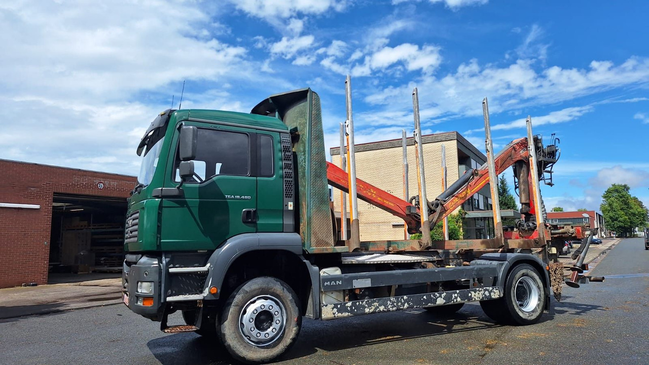 MAN TGA 18.480 Holz LKW - Caminhão florestal, Caminhão grua: foto 3 MAN TGA 18.480 Holz LKW - Caminhão florestal, Caminhão grua: foto 3