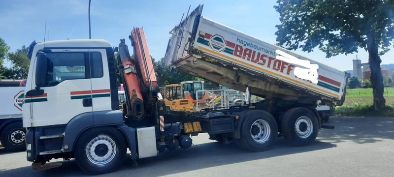 MAN TGS 26.400 Kipper Mit Kran/Funk - Camião de caixa aberta/ Plataforma, Caminhão grua: foto 3 MAN TGS 26.400 Kipper Mit Kran/Funk - Camião de caixa aberta/ Plataforma, Caminhão grua: foto 3