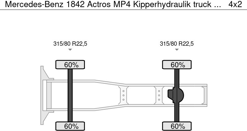 Mercedes-Benz 1842 Actros MP4 Kipperhydraulik - Tractor: foto 5 Mercedes-Benz 1842 Actros MP4 Kipperhydraulik - Tractor: foto 5