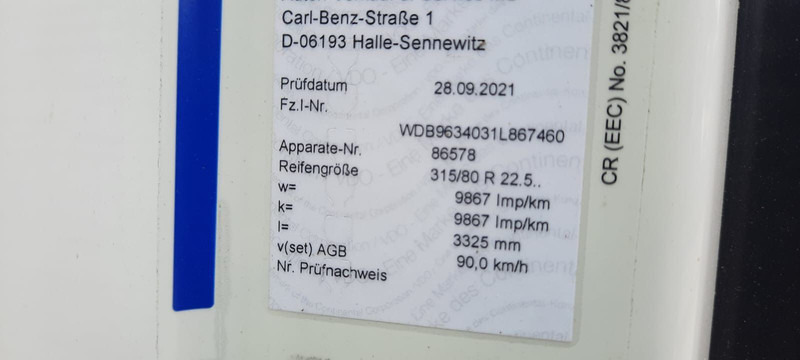 Tractor Mercedes-Benz Actros 1843LS Stream Space Kompressor:D9000: foto 6 Tractor Mercedes-Benz Actros 1843LS Stream Space Kompressor:D9000: foto 6