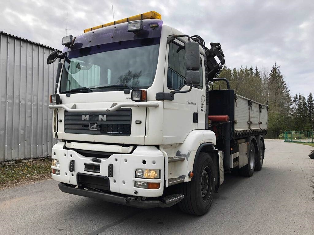 MAN TGA 26.430 6X2-2 BL/M 3-WAY TIP+PALFINGER PK23500 - Caminhão basculante: foto 2 MAN TGA 26.430 6X2-2 BL/M 3-WAY TIP+PALFINGER PK23500 - Caminhão basculante: foto 2