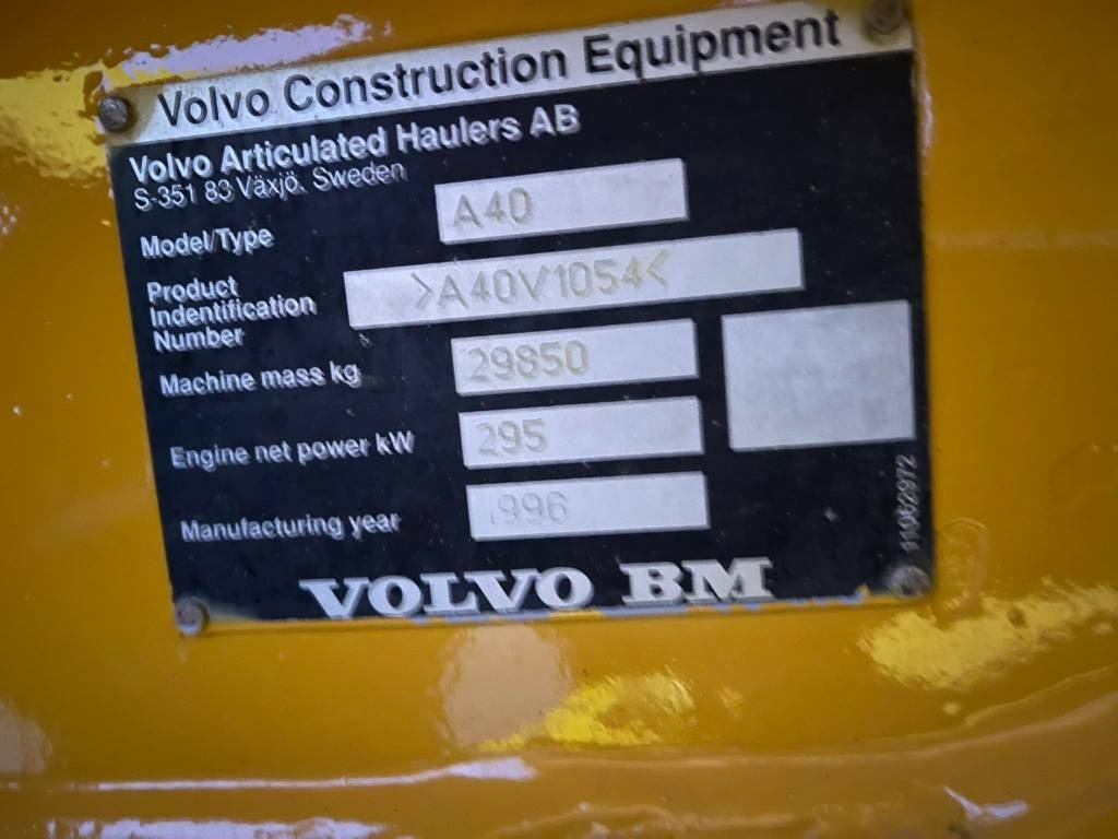 Caminhão articulado Volvo A40C: foto 16