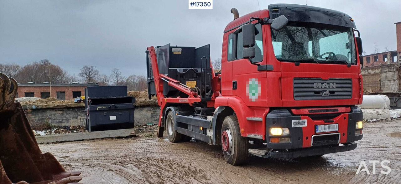 Caminhão multibenne MAN TGA 18.430 (2006) MEILLER KIPPER (2007) skip loader: foto 6